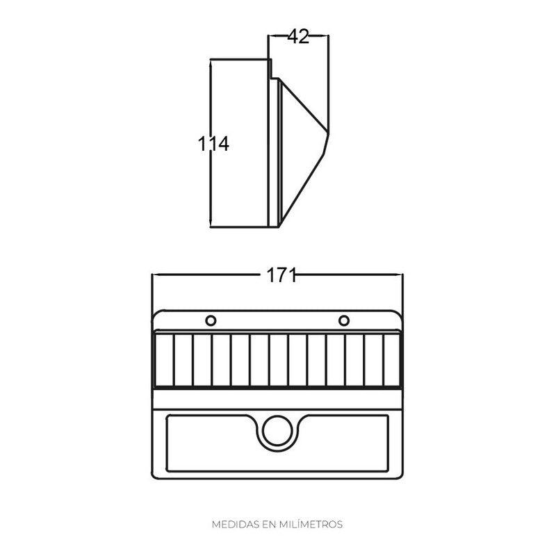 Foco Solar Estevez 19151: Sensor de Movimiento, 6000K, Ideal para Exteriores - LuzDeco
