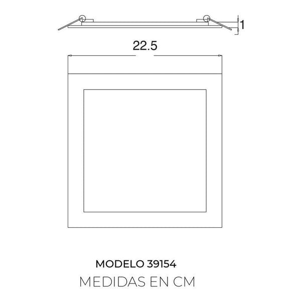 Lámpara LED Empotrable Estevez Modelo 39154-0-WW 18W: Iluminación Moderna para Techo- LuzDeco