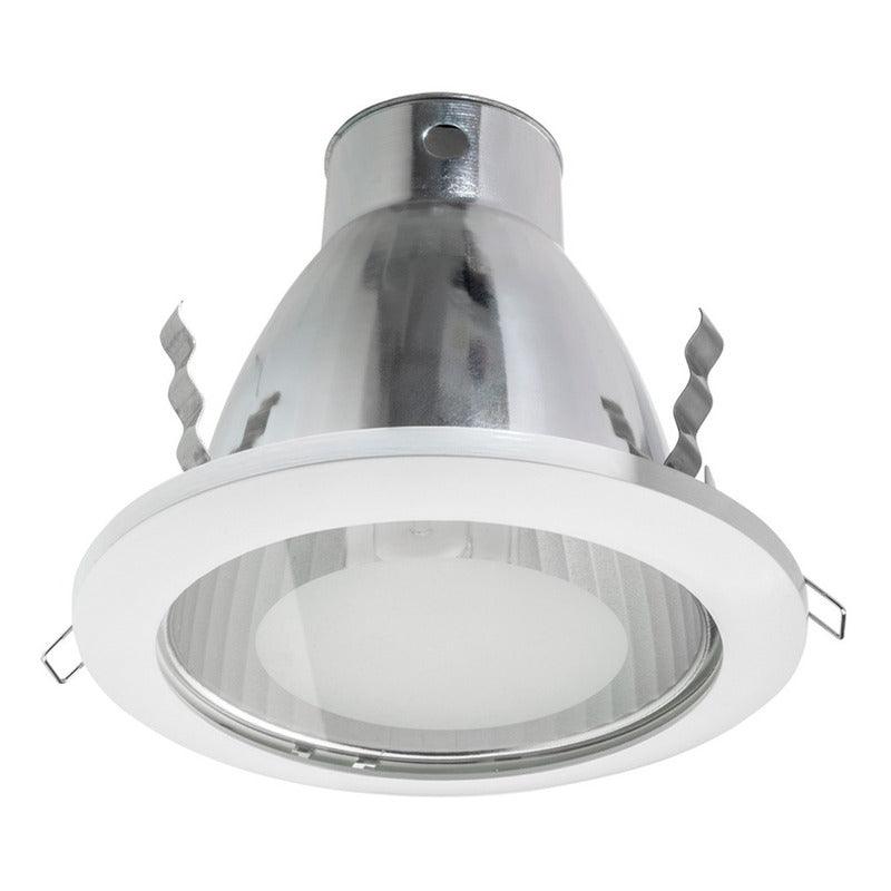 Luminaria Empotrable LED Downlight 15W Estevez 19581-0 - Blanco, Níquel, Roble - Ideal para Techo- LuzDeco