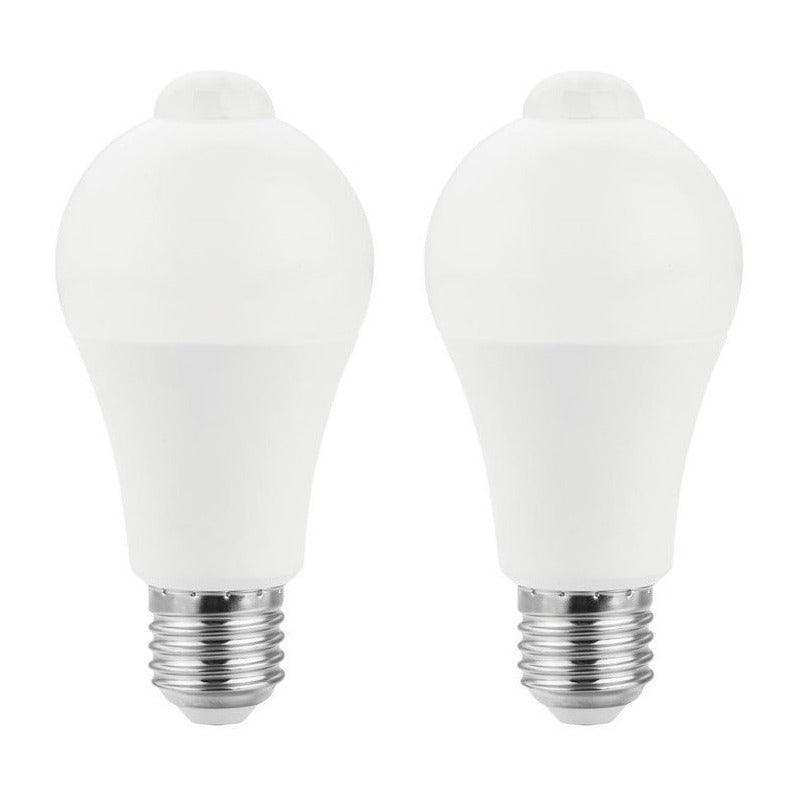 Estevez Set 2 Focos LED 9W C/ Sensor Movimiento E81193-09-PIR-WW*2 - Luz Cálida 2700K / Fría 6500K, Base E26 - LuzDeco