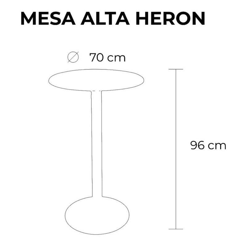 Lagoon, Mesa Heron 7168, Mesa Alta para Bar, Mesa Alta para Exterior, Mesa alta para interior, Muebles de interior, Mobiliario de terraza, Sillas para terraza, Resistente a los rayos UV, Muebles resistentes a los rayos UV, Muebles de exterior
