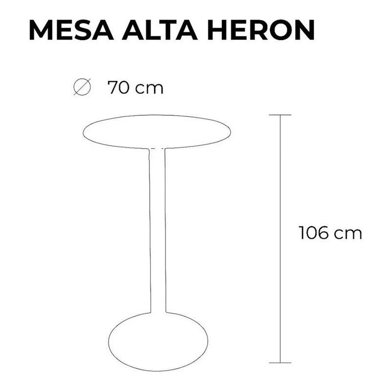 Lagoon, Mesa Heron 7168, Mesa Alta para Bar, Mesa Alta para Exterior, Mesa alta para interior, Muebles de interior, Mobiliario de terraza, Sillas para terraza, Resistente a los rayos UV, Muebles resistentes a los rayos UV, Muebles de exterior