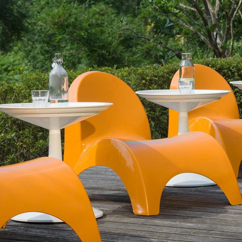 Lagoon, mesa auxiliar Sprout, mesa lateral para exterior, mesa lateral, Mesas para exterior, Mobiliario de terraza, Mesa auxiliar para exterior, Resistente a los rayos UV, Muebles resistentes a los rayos UV, Muebles de exterior