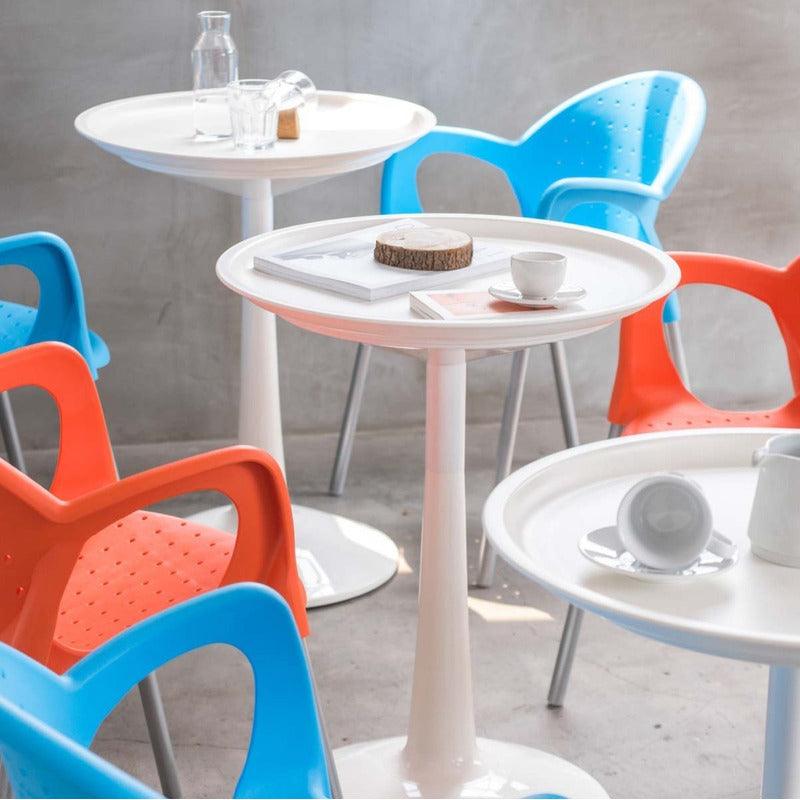 Lagoon, mesa auxiliar Sprout, mesa lateral para exterior, mesa lateral, Mesas para exterior, Mobiliario de terraza, Mesa auxiliar para exterior, Resistente a los rayos UV, Muebles resistentes a los rayos UV, Muebles de exterior