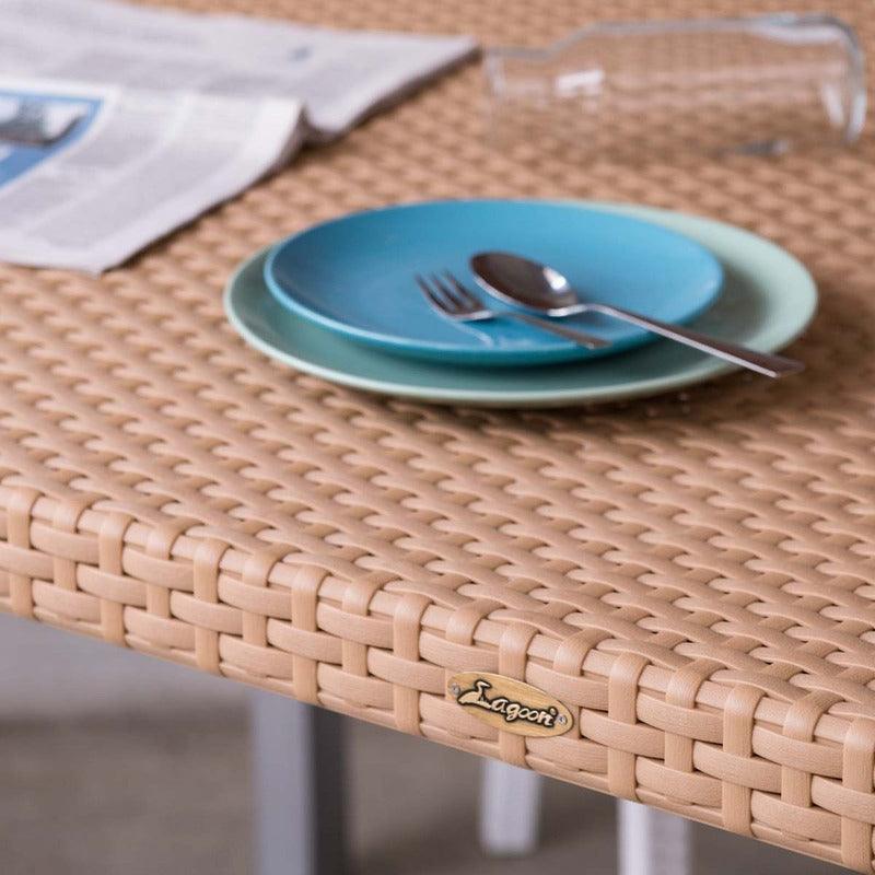 Lagoon, Oslo 7021, Mesa de comedor, Mesa de comedor para exterior, Mesa de comedor para interior, Muebles de rattan, Rattan sintético, Mobiliario de terraza, Diseño en rattan, Resistente a la intemperie, Muebles resistentes UV, Muebles de mimbre sintético.