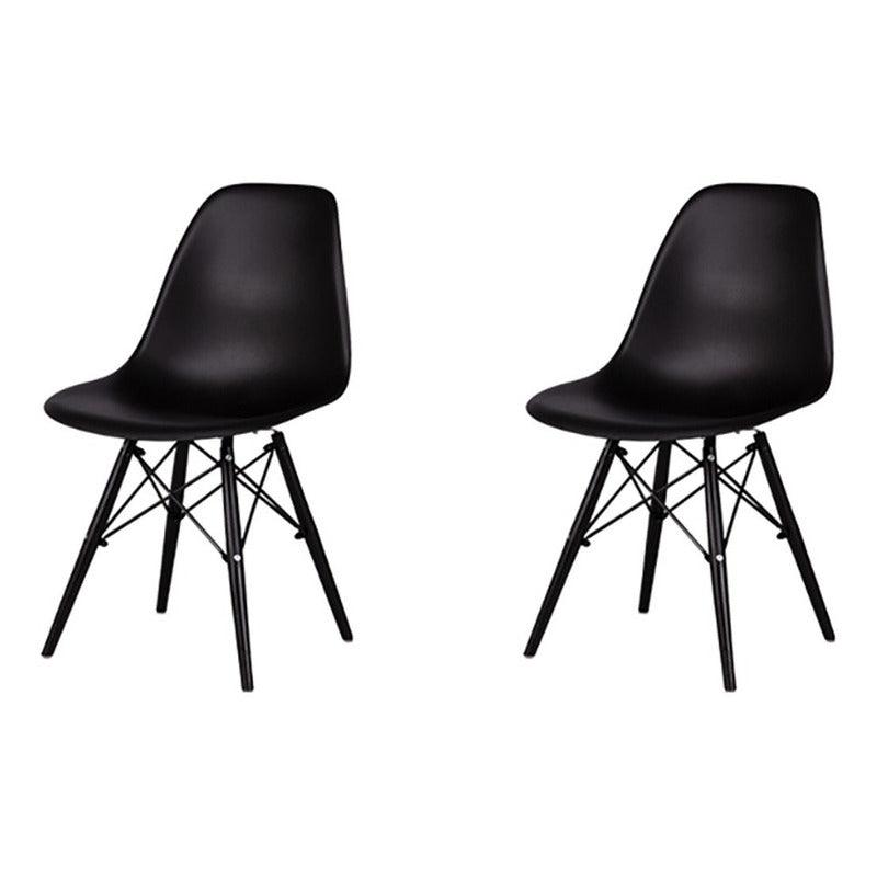 Lagoon Set de 2 Sillas de Comedor Clásicas para Exterior e Interior con Soporte de Metal, Modelo Heron 7068C - LuzDeco