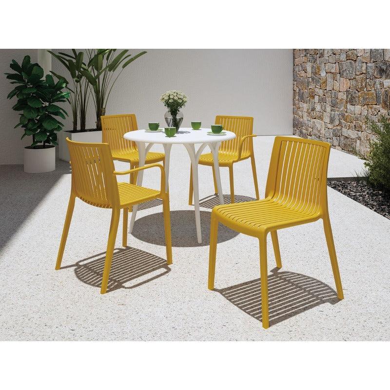 Lagoon, Silla Milos 7203, Silla de comedor, Silla con bdescansabrazos, silla de comedor para exterior, silla de comedor para interior, Muebles de interior, Mobiliario de terraza, Sillas para terraza, Resistente a los rayos UV, Muebles resistentes a los rayos UV, Muebles de exterior