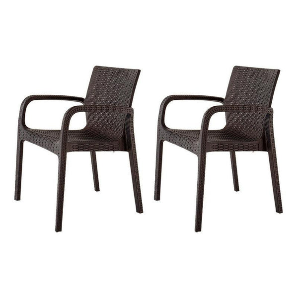 Lagoon, Silla Koppla 7027, Set de Sillas de comedor, silla de comedor para exterior, silla de comedor para interior, Muebles de rattan sintetico, Mobiliario de terraza, Diseño de ratan, Resistente a los rayos UV, Muebles resistentes a los rayos UV, Muebles de mimbre
