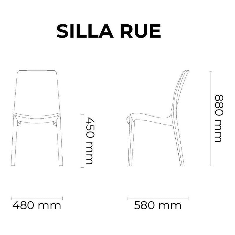 Lagoon, Silla Rue 7025, Silla de comedor, silla de comedor para exterior, silla de comedor para interior, Muebles de rattan sintetico, Mobiliario de terraza, Diseño de ratan, Resistente a los rayos UV, Muebles resistentes a los rayos UV, Muebles de mimbre