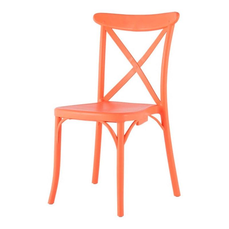 Lagoon, Silla X 7061, Silla de comedor, Silla Vintage, silla de comedor para exterior, silla de comedor para interior, Muebles de interior, Mobiliario de terraza, Sillas para terraza, Resistente a los rayos UV, Muebles resistentes a los rayos UV, Muebles de exterior, Silla para eventos