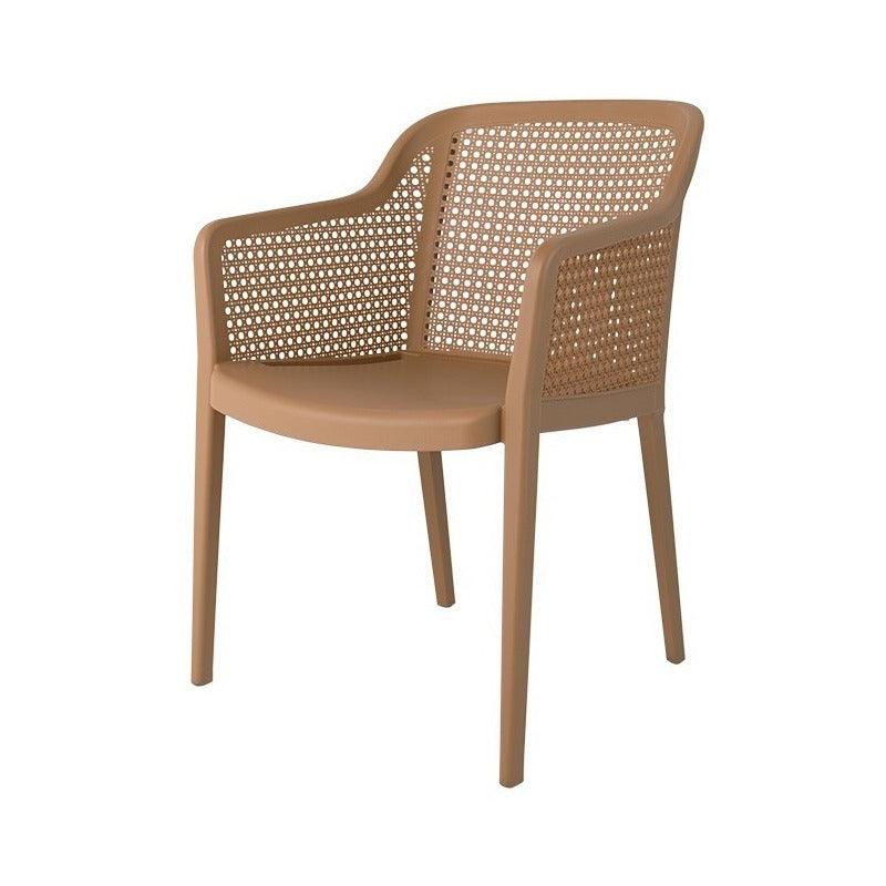 Lagoon, Silla Grace 7028, Set de Sillas de comedor, silla de comedor para exterior, silla de comedor para interior, Muebles de rattan sintetico, Mobiliario de terraza, Diseño de ratan, Resistente a los rayos UV, Muebles resistentes a los rayos UV, Muebles de mimbre