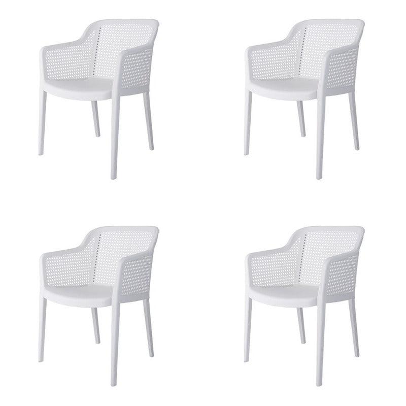 Lagoon, Silla Grace 7028, Set de Sillas de comedor, silla de comedor para exterior, silla de comedor para interior, Muebles de rattan sintetico, Mobiliario de terraza, Diseño de ratan, Resistente a los rayos UV, Muebles resistentes a los rayos UV, Muebles de mimbre
