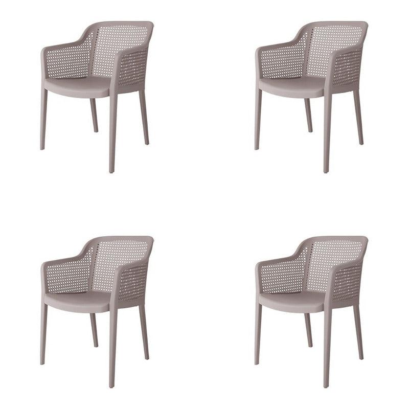 Lagoon, Silla Grace 7028, Set de Sillas de comedor, silla de comedor para exterior, silla de comedor para interior, Muebles de rattan sintetico, Mobiliario de terraza, Diseño de ratan, Resistente a los rayos UV, Muebles resistentes a los rayos UV, Muebles de mimbre