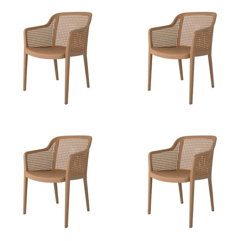 Lagoon, Silla Grace 7028, Set de Sillas de comedor, silla de comedor para exterior, silla de comedor para interior, Muebles de rattan sintetico, Mobiliario de terraza, Diseño de ratan, Resistente a los rayos UV, Muebles resistentes a los rayos UV, Muebles de mimbre