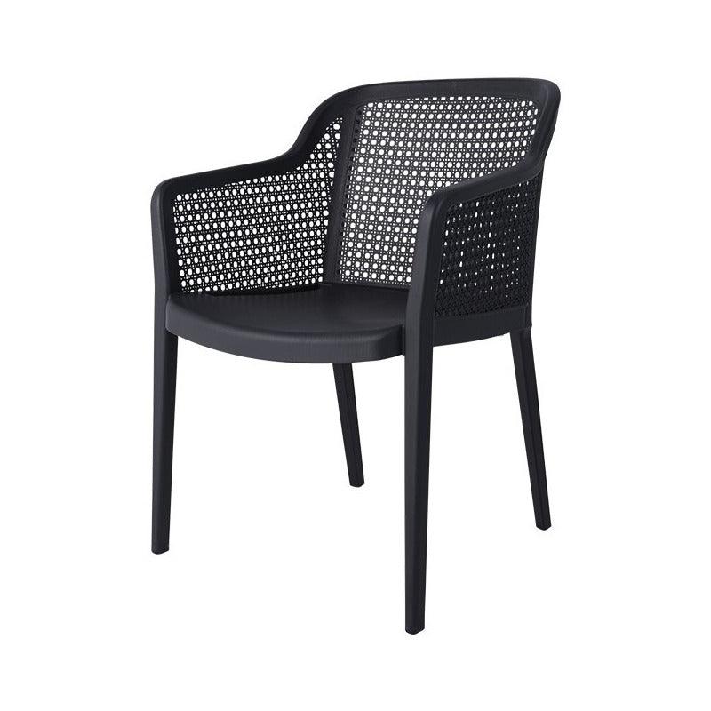 Lagoon, Silla Grace 7028, Set de Sillas de comedor, silla de comedor para exterior, silla de comedor para interior, Muebles de rattan sintetico, Mobiliario de terraza, Diseño de ratan, Resistente a los rayos UV, Muebles resistentes a los rayos UV, Muebles de mimbre