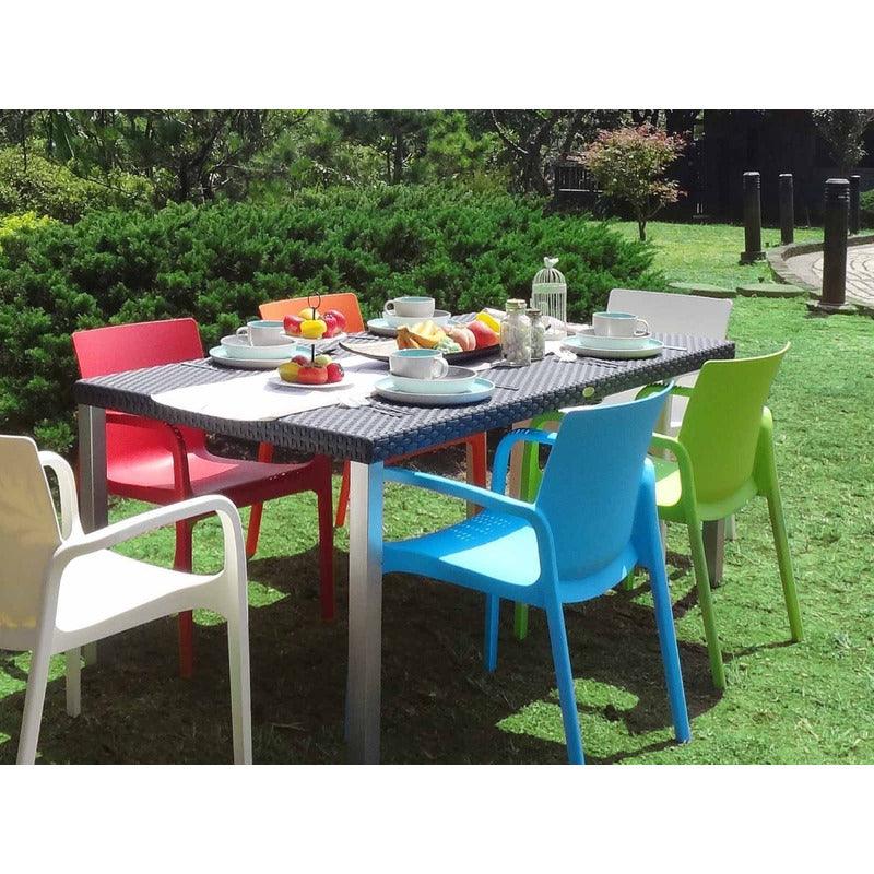 Lagoon, Silla Allissa 7050, Silla de comedor, silla de comedor para exterior, silla de comedor para interior, Muebles de interior, Mobiliario de terraza, Sillas para terraza, Resistente a los rayos UV, Muebles resistentes a los rayos UV, Muebles de mimbre