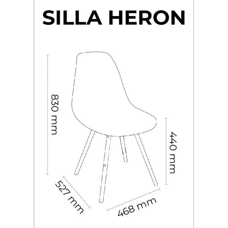 Lagoon, Silla Heron 7068, Silla de comedor, silla de comedor para exterior, silla de comedor para interior, Muebles de interior, Mobiliario de terraza, Sillas para terraza, Resistente a los rayos UV, Muebles resistentes a los rayos UV, Muebles de exterior