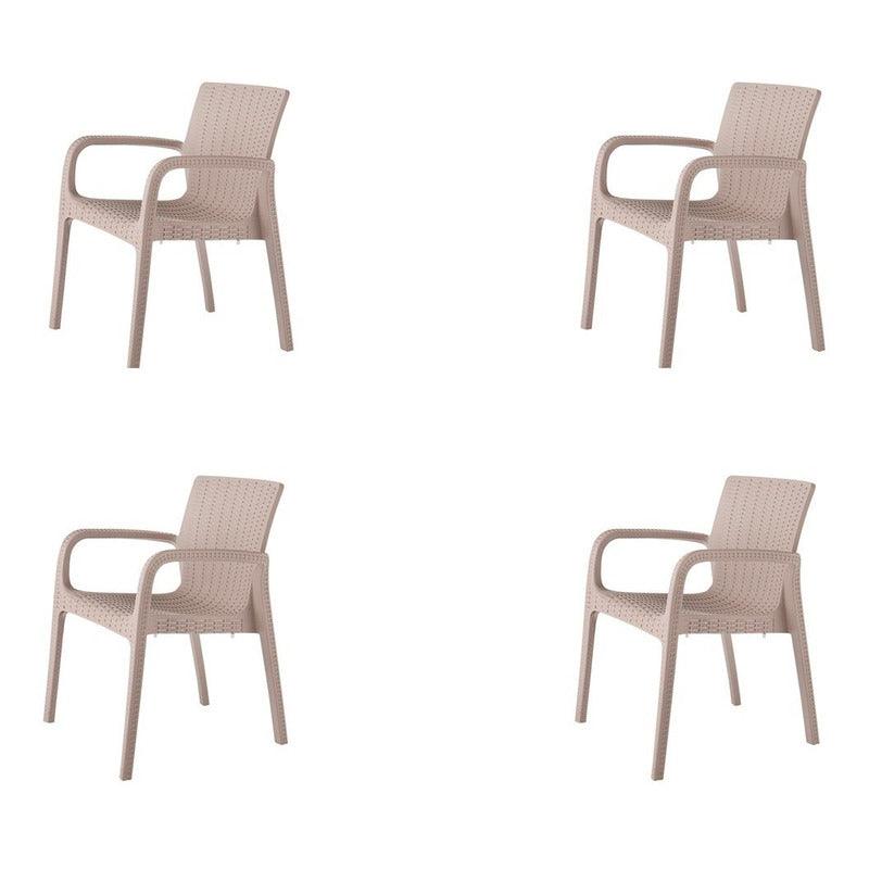 Lagoon, Silla Koppla 7027, Set de Sillas de comedor, silla de comedor para exterior, silla de comedor para interior, Muebles de rattan sintetico, Mobiliario de terraza, Diseño de ratan, Resistente a los rayos UV, Muebles resistentes a los rayos UV, Muebles de mimbre