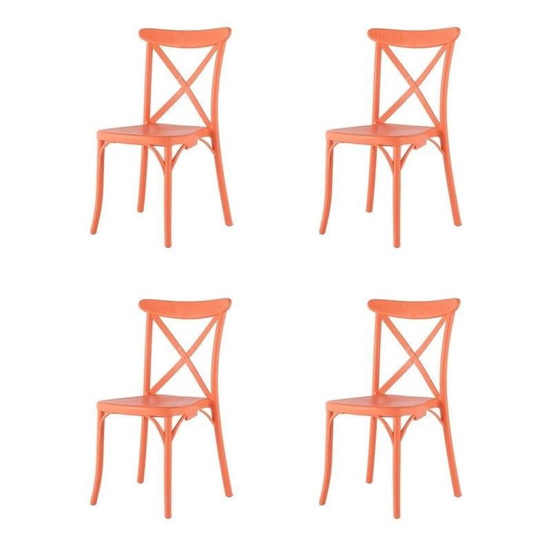 Lagoon, Silla X 7061, Silla de comedor, Silla Vintage, silla de comedor para exterior, silla de comedor para interior, Muebles de interior, Mobiliario de terraza, Sillas para terraza, Resistente a los rayos UV, Muebles resistentes a los rayos UV, Muebles de exterior, Silla para eventos