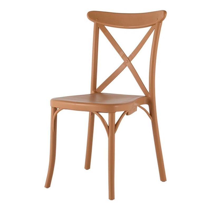 Lagoon, Silla X 7061, Silla de comedor, Silla Vintage, silla de comedor para exterior, silla de comedor para interior, Muebles de interior, Mobiliario de terraza, Sillas para terraza, Resistente a los rayos UV, Muebles resistentes a los rayos UV, Muebles de exterior, Silla para eventos