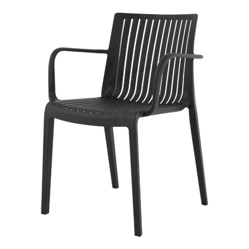Lagoon, Silla Milos 7203, Silla de comedor, Silla con descansabrazos, silla de comedor para exterior, silla de comedor para interior, Muebles de interior, Mobiliario de terraza, Sillas para terraza, Resistente a los rayos UV, Muebles resistentes a los rayos UV, Muebles de exterior