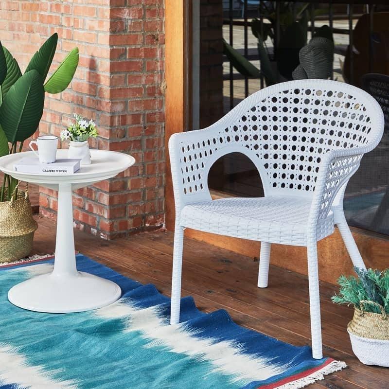 Lagoon, Silla Iris 7029, Silla de comedor, silla de comedor para exterior, silla de comedor para interior, Muebles de rattan sintetico, Mobiliario de terraza, Diseño de ratan, Resistente a los rayos UV, Muebles resistentes a los rayos UV, Muebles de mimbre