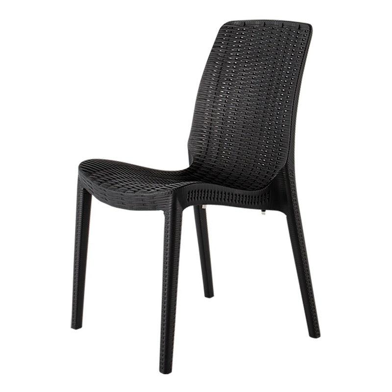 Lagoon, Silla Rue 7025, Silla de comedor, silla de comedor para exterior, silla de comedor para interior, Muebles de rattan sintetico, Mobiliario de terraza, Diseño de ratan, Resistente a los rayos UV, Muebles resistentes a los rayos UV, Muebles de mimbre