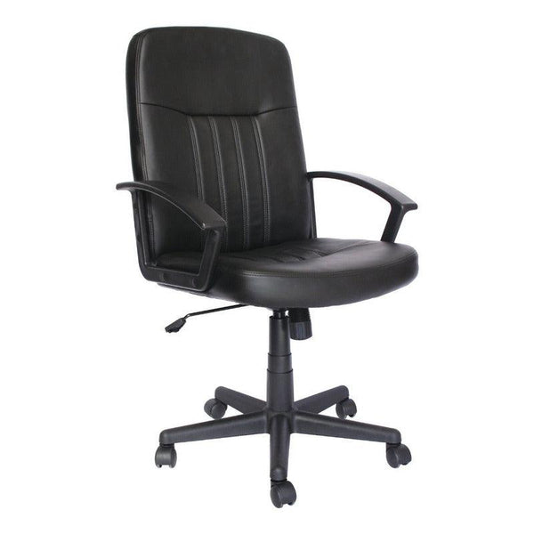 Offiho Silla de Oficina Ergonómica Reclinable Tipo Piel con Altura Ajustable, Modelo EcoGerencial - LuzDeco