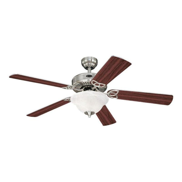 Westinghouse Ventilador de Techo con Luz y Control de Cadena de 52" con 5 Aspas, Modelo Vintage 78391 - LuzDeco