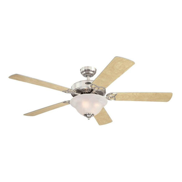 Westinghouse Ventilador de Techo con Luz y Control de Cadena de 52" con 5 Aspas, Modelo Vintage 78391 - LuzDeco