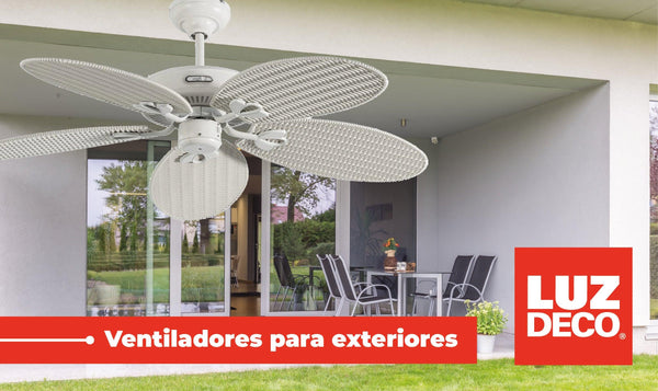 Ventiladores de techo para exteriores - LuzDeco