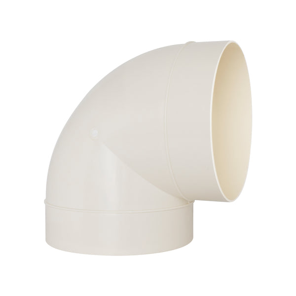 Estevez Codo de Dirección para Ducto de Extractor 6" - Modelo 090-6 - Plástico Blanco - Luzdeco