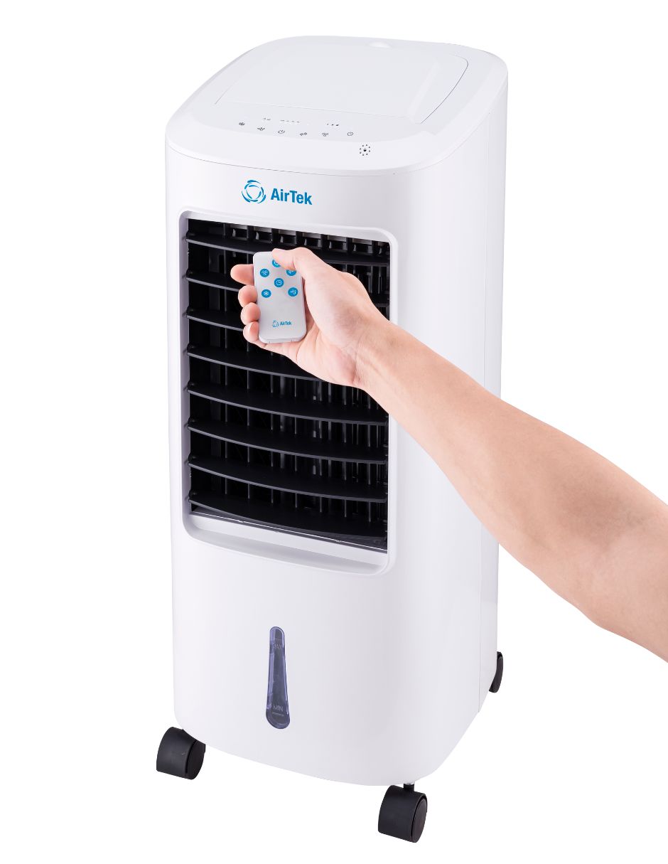 Airtek Enfriador de Aire, Humidificador y Ventilador 3 en 1 de 7L,  86W Con Control, Modelo AT075AE