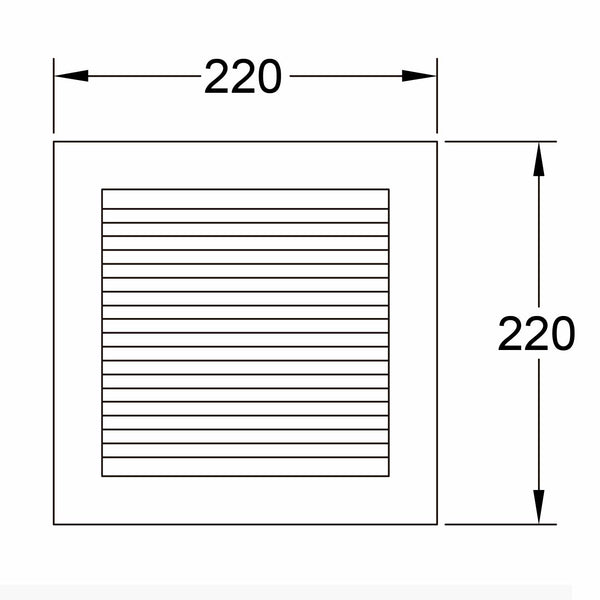 KDK Extractor de Aire Ultra Silencioso 6" (Modelo 15EGSB) - Ventilador de Pared de Bajo Ruido- Luzdeco