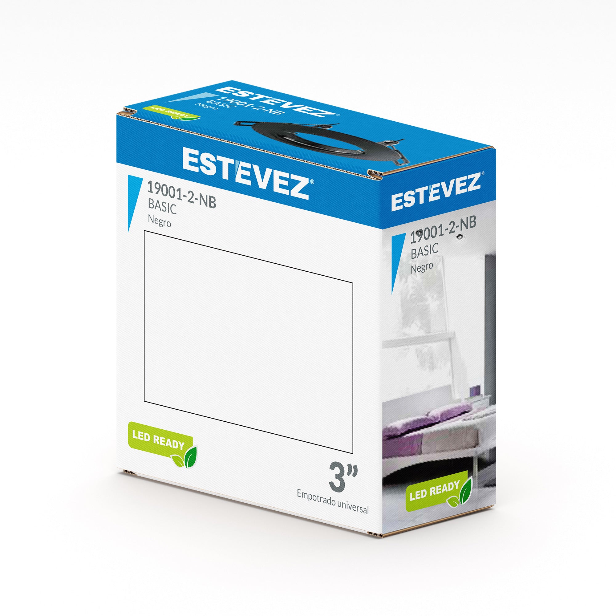 Estevez Luminaria Empotrable Humid Redonda GX5.3 Ø135 mm, Modelo 19001-2