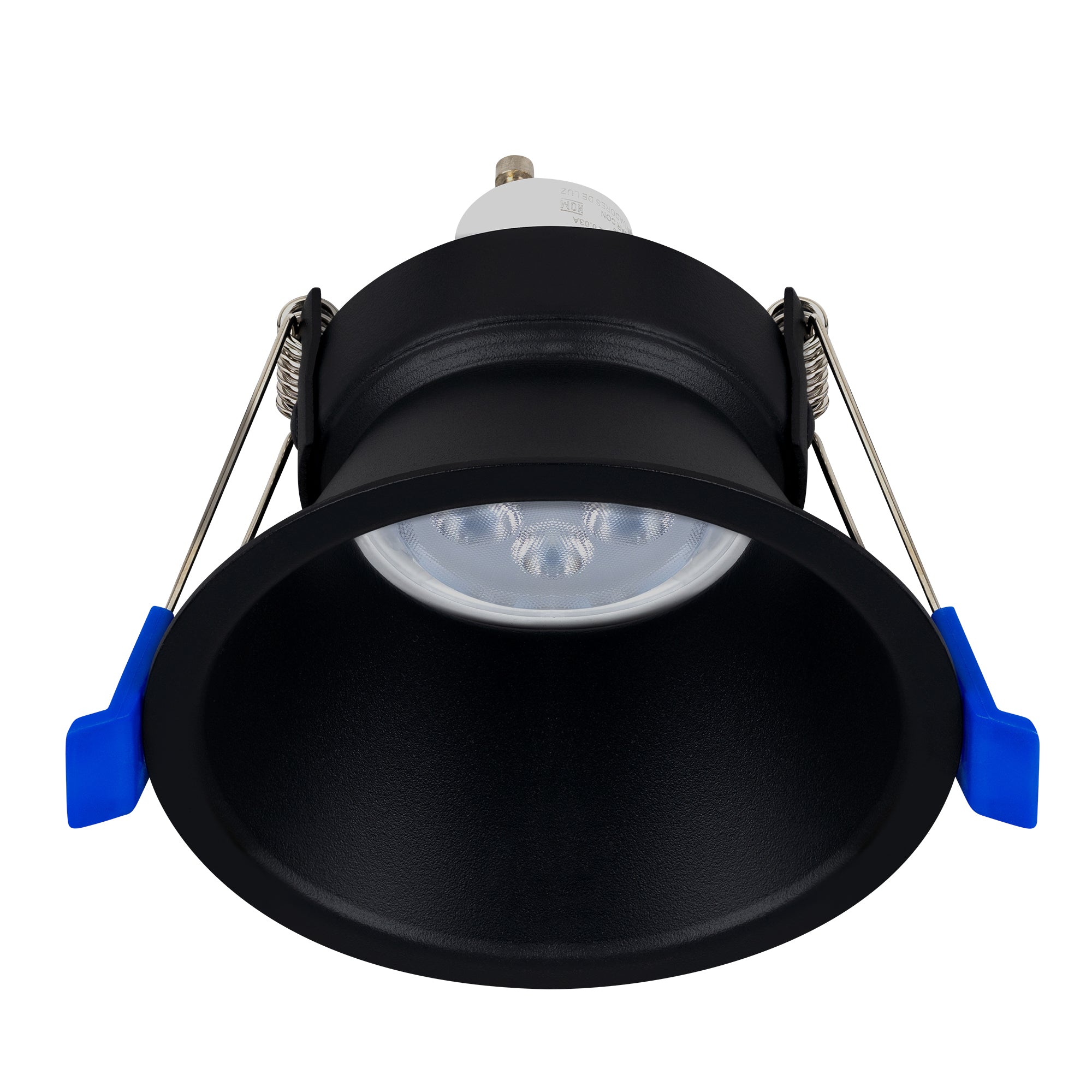 Estevez Luminaria Empotrable Domus Fija Negra GU10 GX5.3 Ø90 mm, Modelo 19117-2