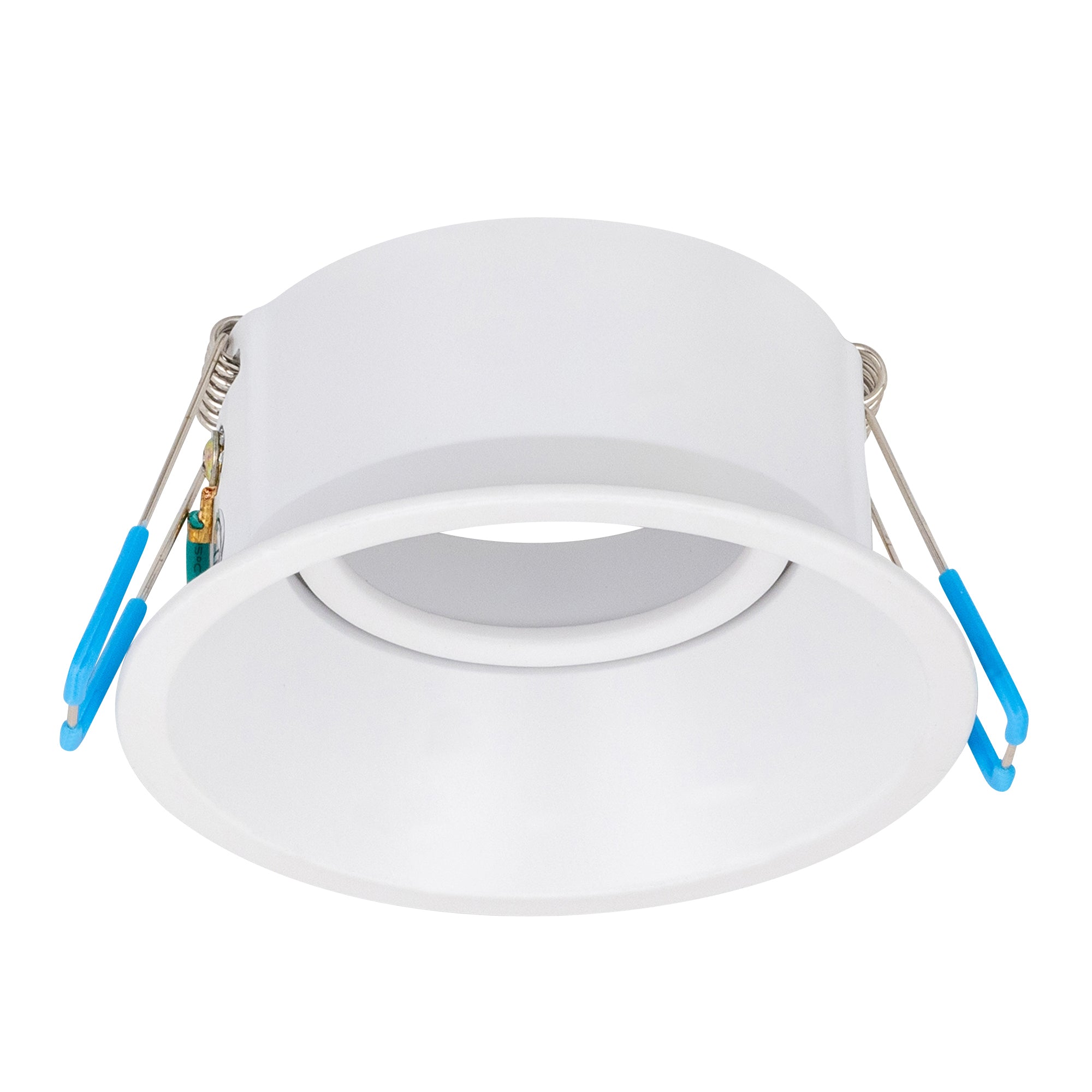 Estevez Luminaria Empotrable Domus Orientable Cuadrada Blanca GX5.3 Ø90 mm, Modelo 19121-0