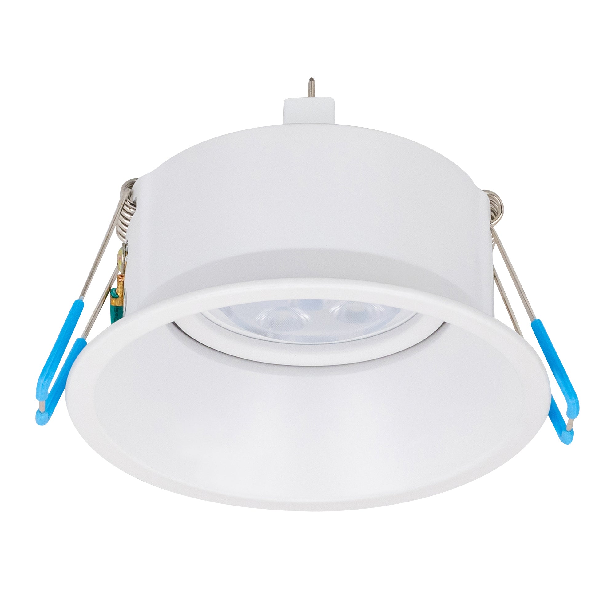 Estevez Luminaria Empotrable Domus Orientable Cuadrada Blanca GX5.3 Ø90 mm, Modelo 19121-0