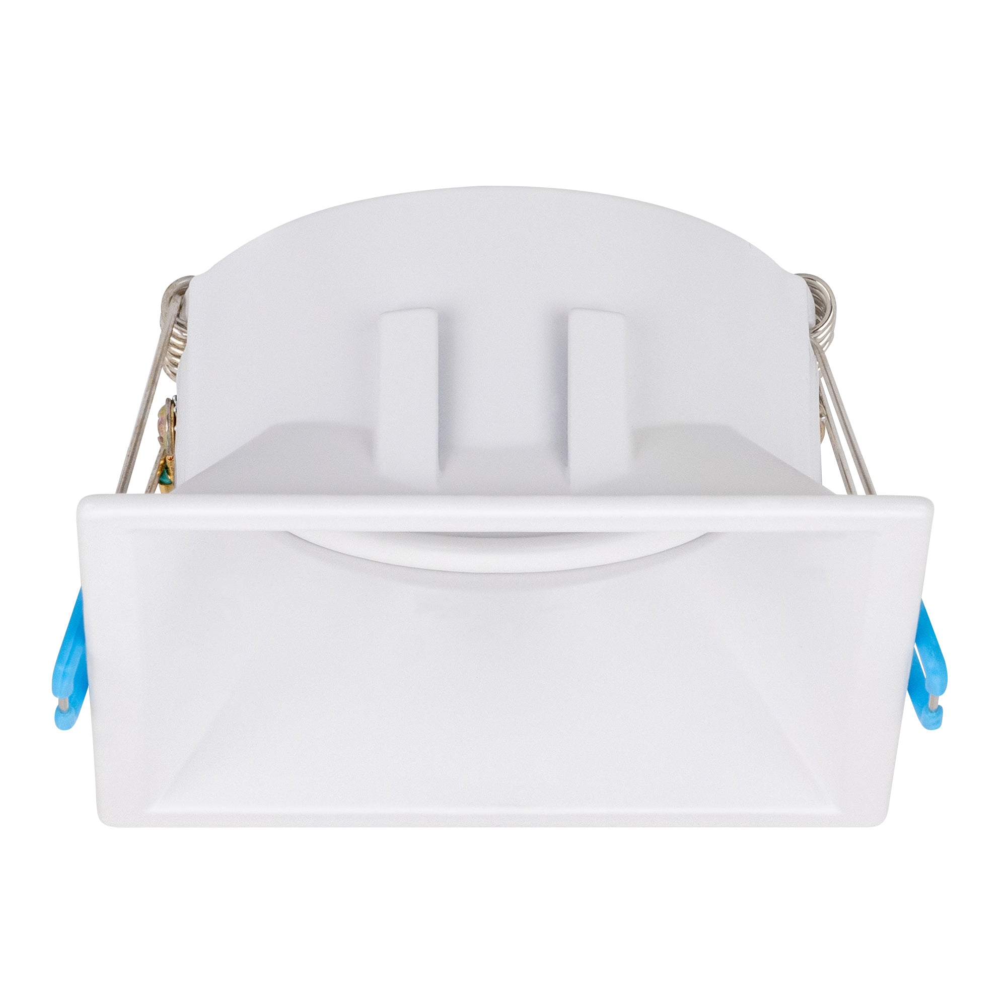 Estevez Luminaria Empotrable Domus Orientable Cuadrada Blanca GX5.3 Ø90 mm, Modelo 19123-0