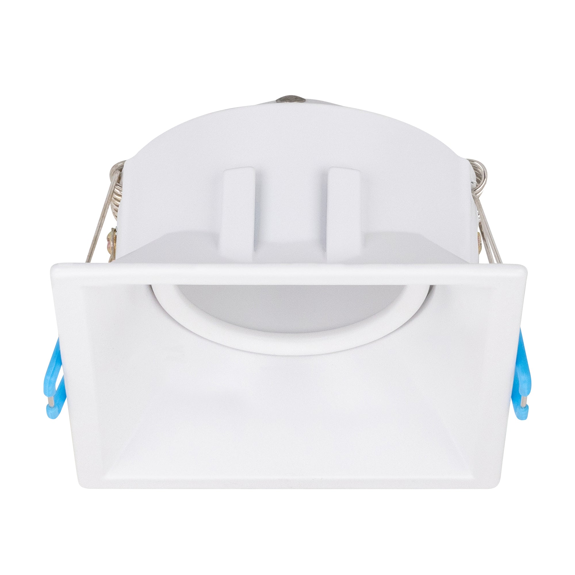 Estevez Luminaria Empotrable Domus Orientable Cuadrada Blanca GX5.3 Ø90 mm, Modelo 19123-0