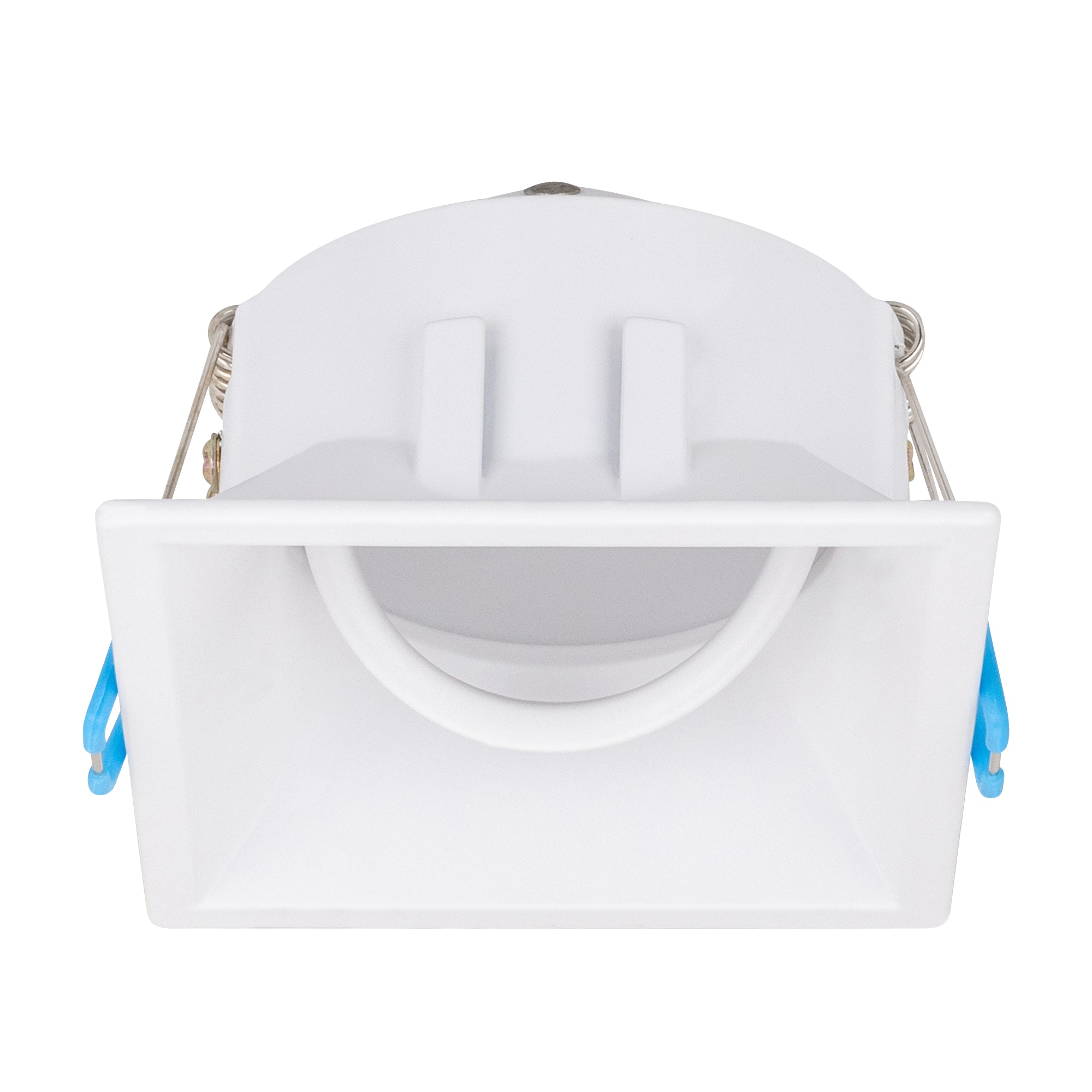 Estevez Luminaria Empotrable Domus Orientable Cuadrada Blanca GX5.3 Ø90 mm, Modelo 19123-0