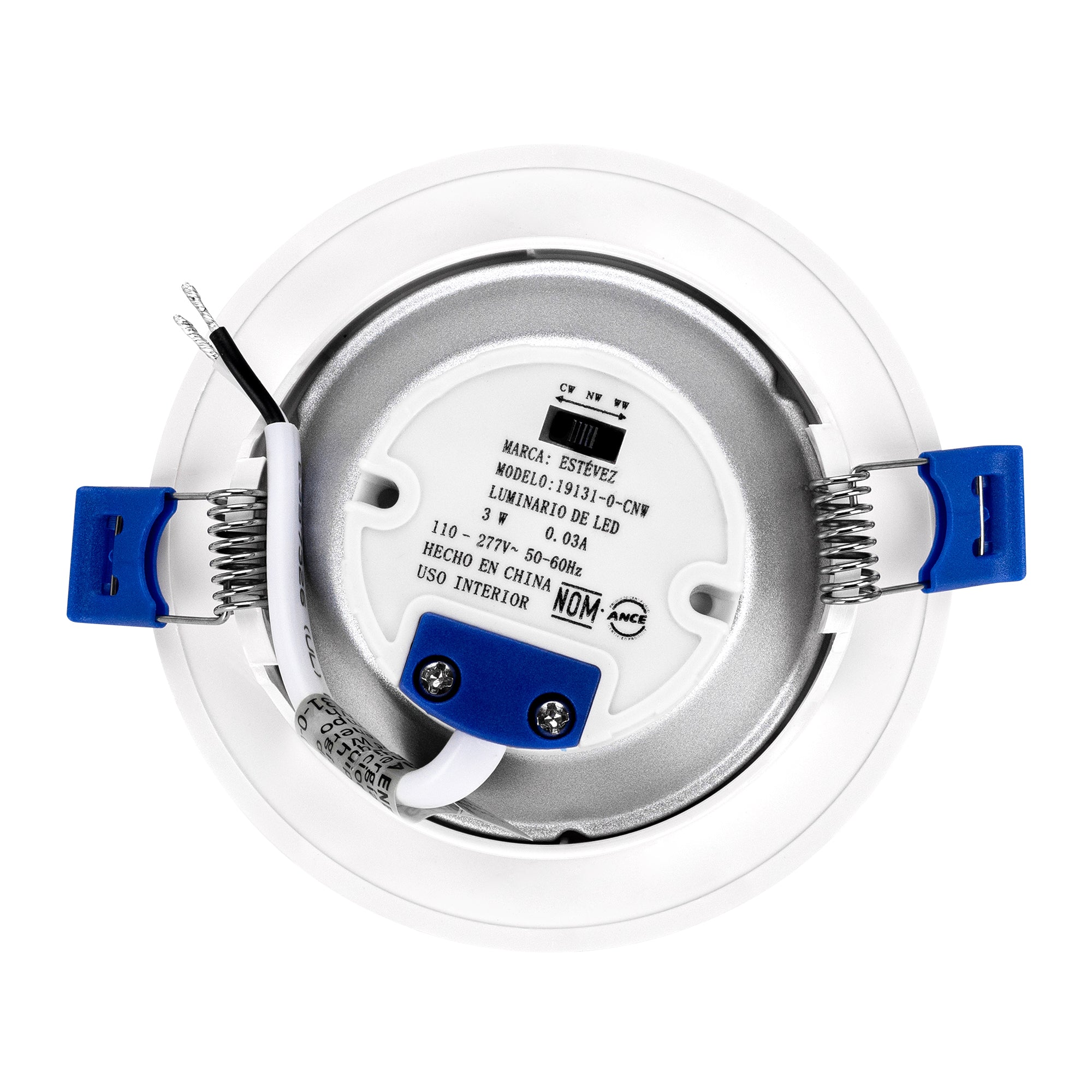 Estevez Foco LED Empotrable 5W CCT Switch Ø99 mm  Basic LED CCT , Modelo 19131-0-CCT