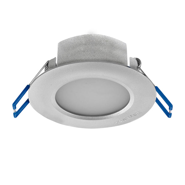 Estevez Pack de 4 Luminarios Empotrables LED de 5W 4000K Niquel, Modelo Eco LED