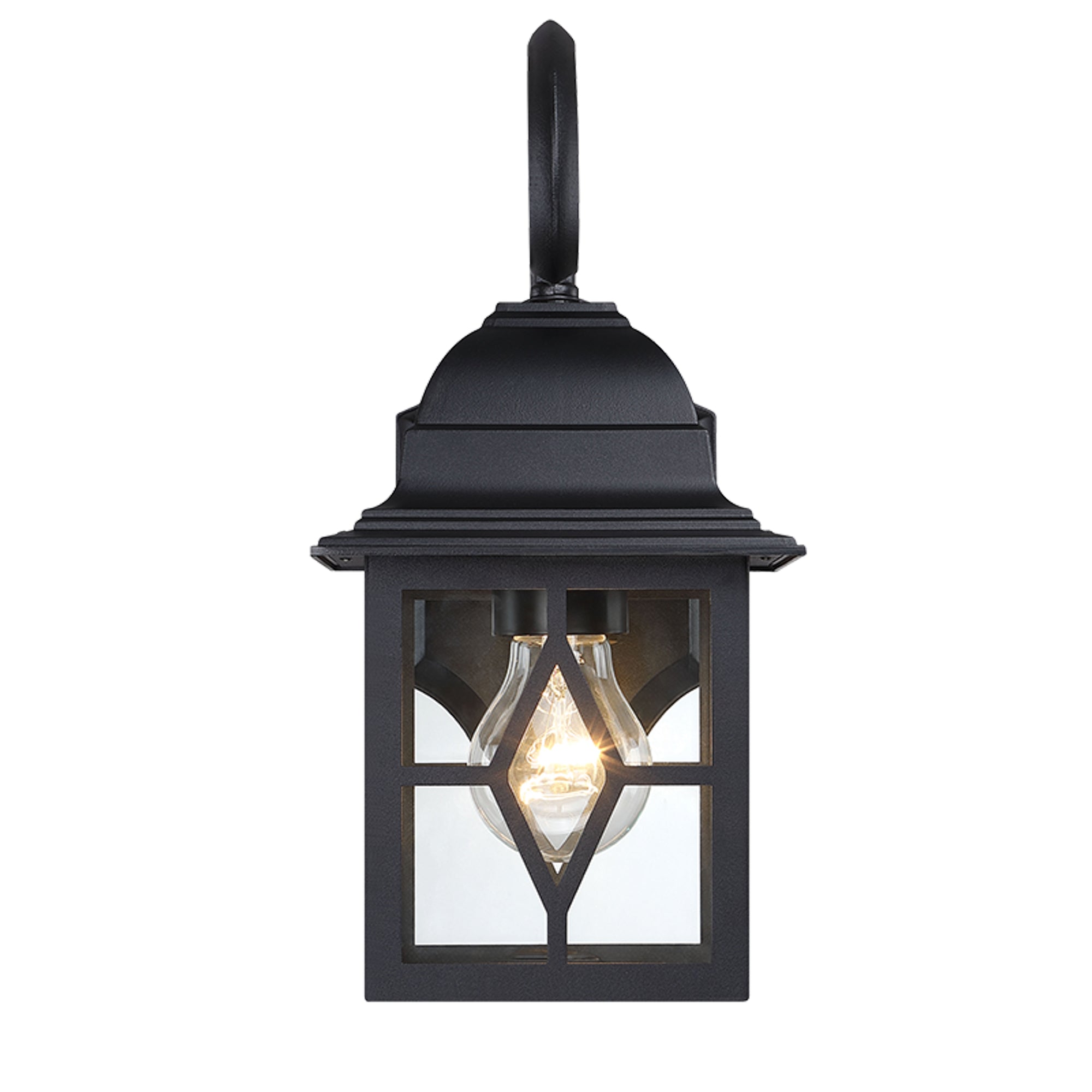 Estevez Luminaria De Muro Exterior Estilo Vintage E26 Negro IP44, Modelo 19249-2