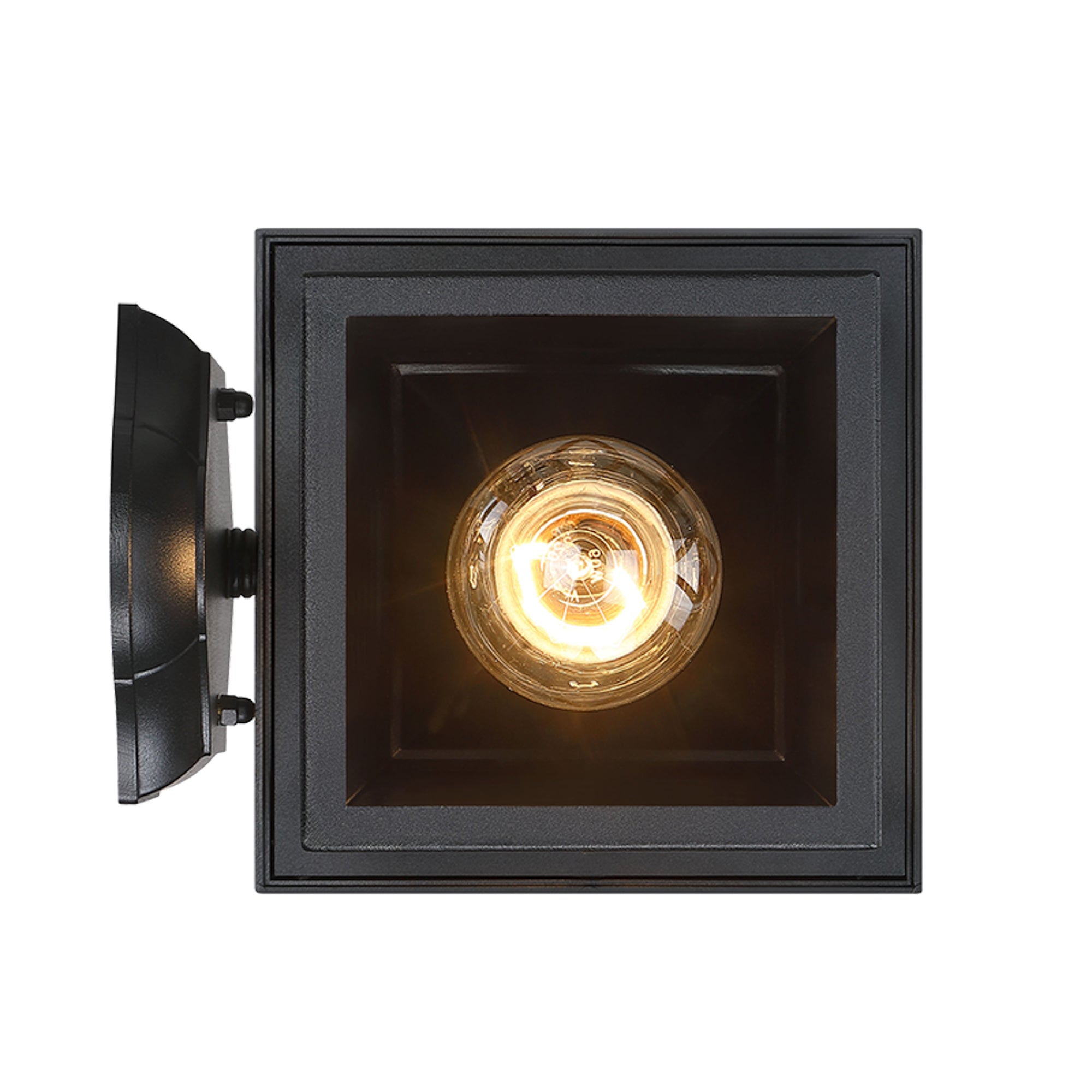 Estevez Luminaria De Muro Exterior Estilo Vintage E26 Negro IP44, Modelo 19249-2