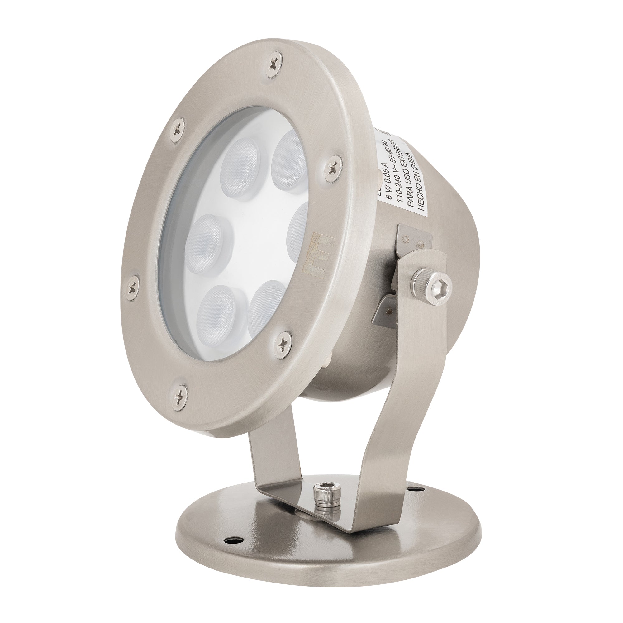 Estevez Lámpara LED RGB 6W Tipo Proyector, Reflector Exteriores, Modelo 19250-RGB