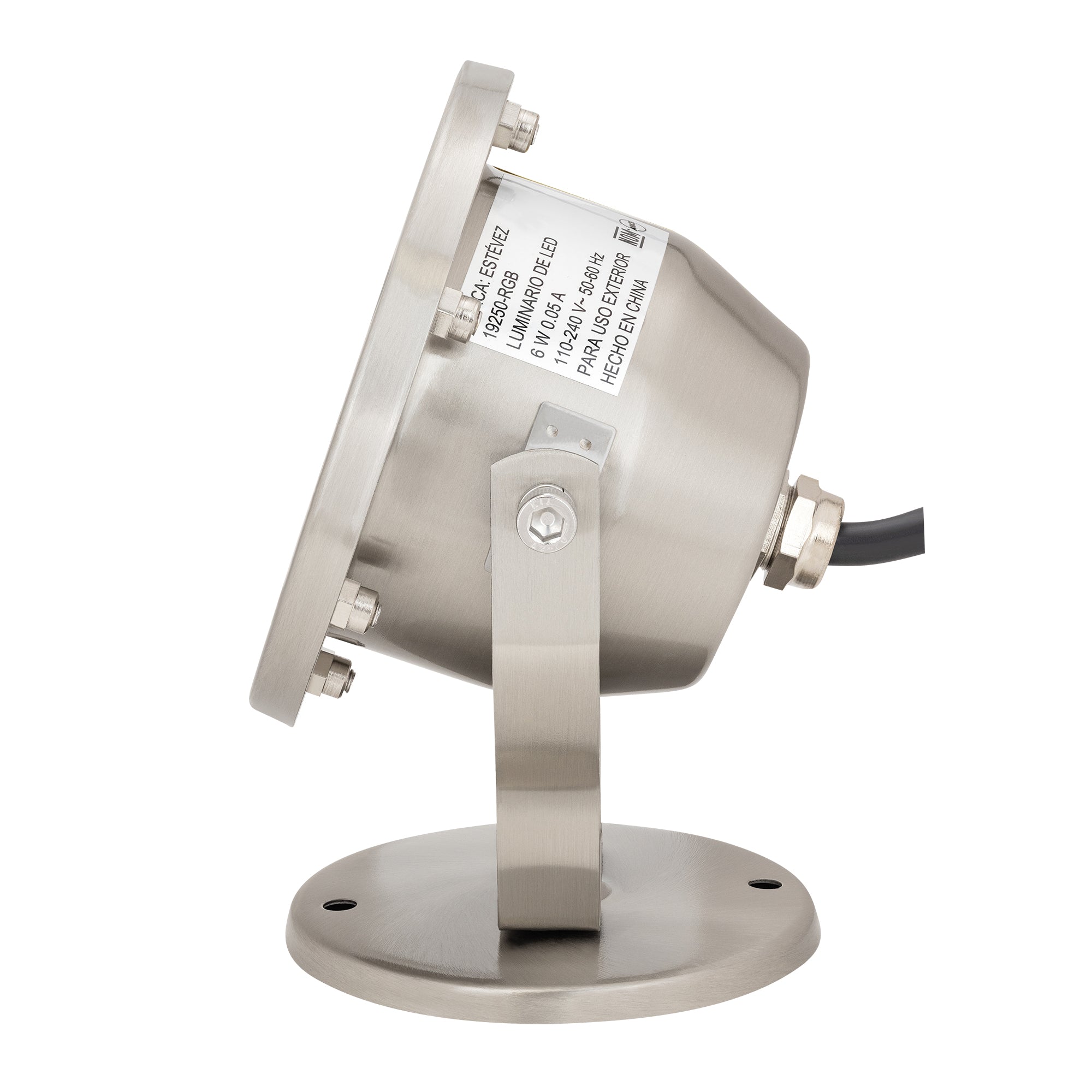 Estevez Lámpara LED RGB 6W Tipo Proyector, Reflector Exteriores, Modelo 19250-RGB