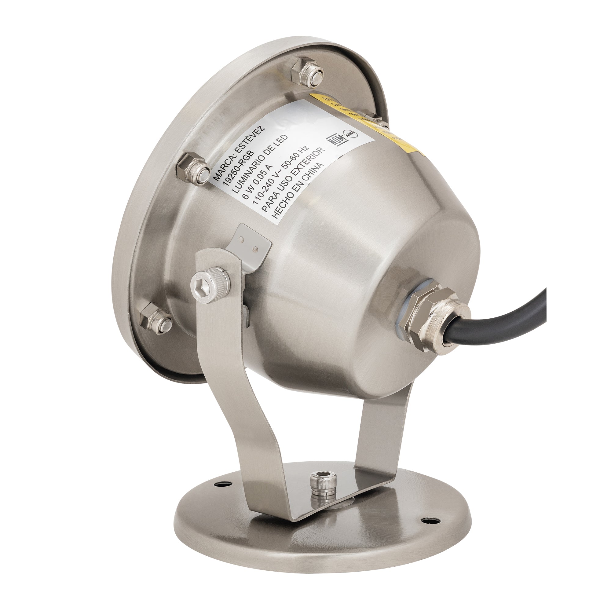 Estevez Lámpara LED RGB 6W Tipo Proyector, Reflector Exteriores, Modelo 19250-RGB