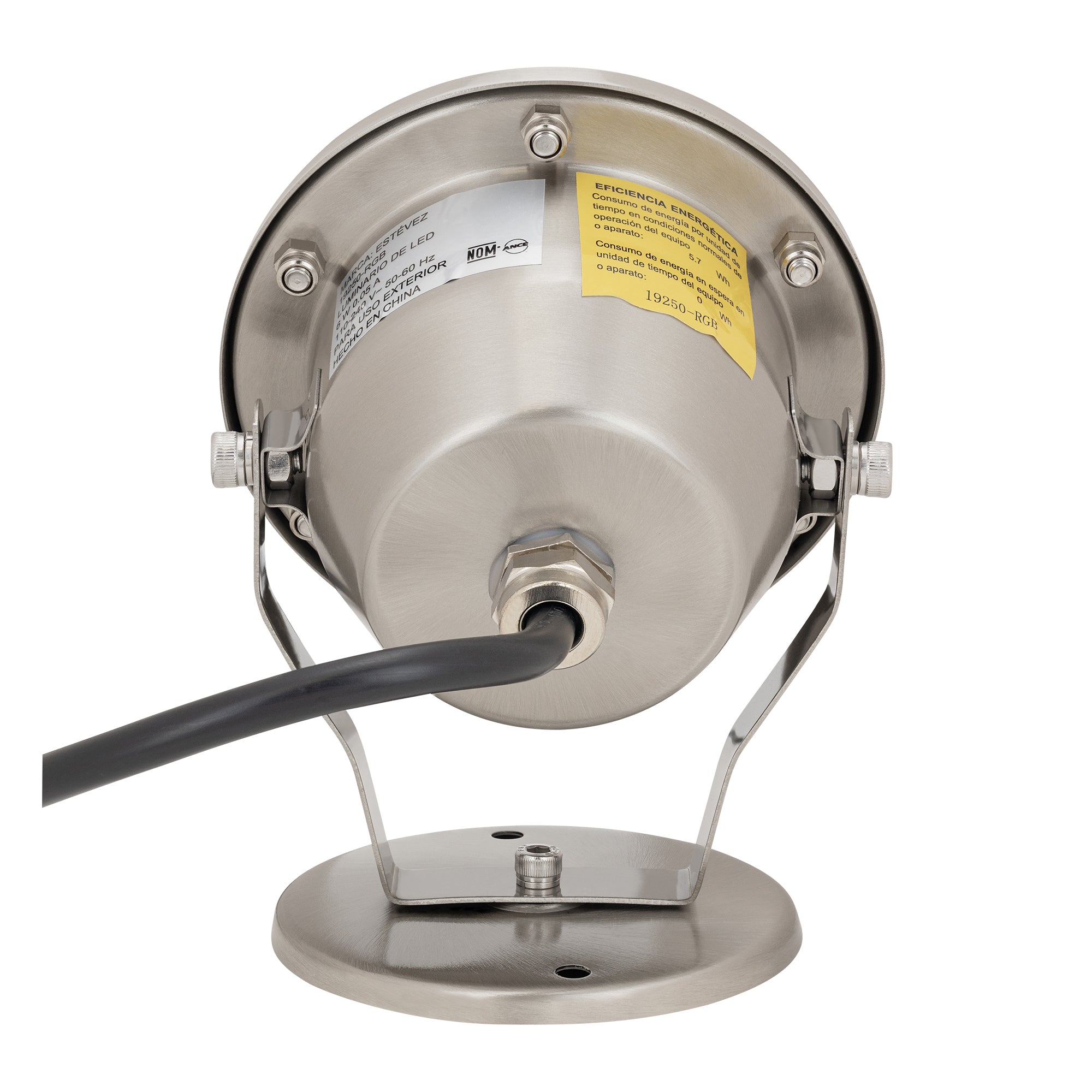 Estevez Lámpara LED RGB 6W Tipo Proyector, Reflector Exteriores, Modelo 19250-RGB