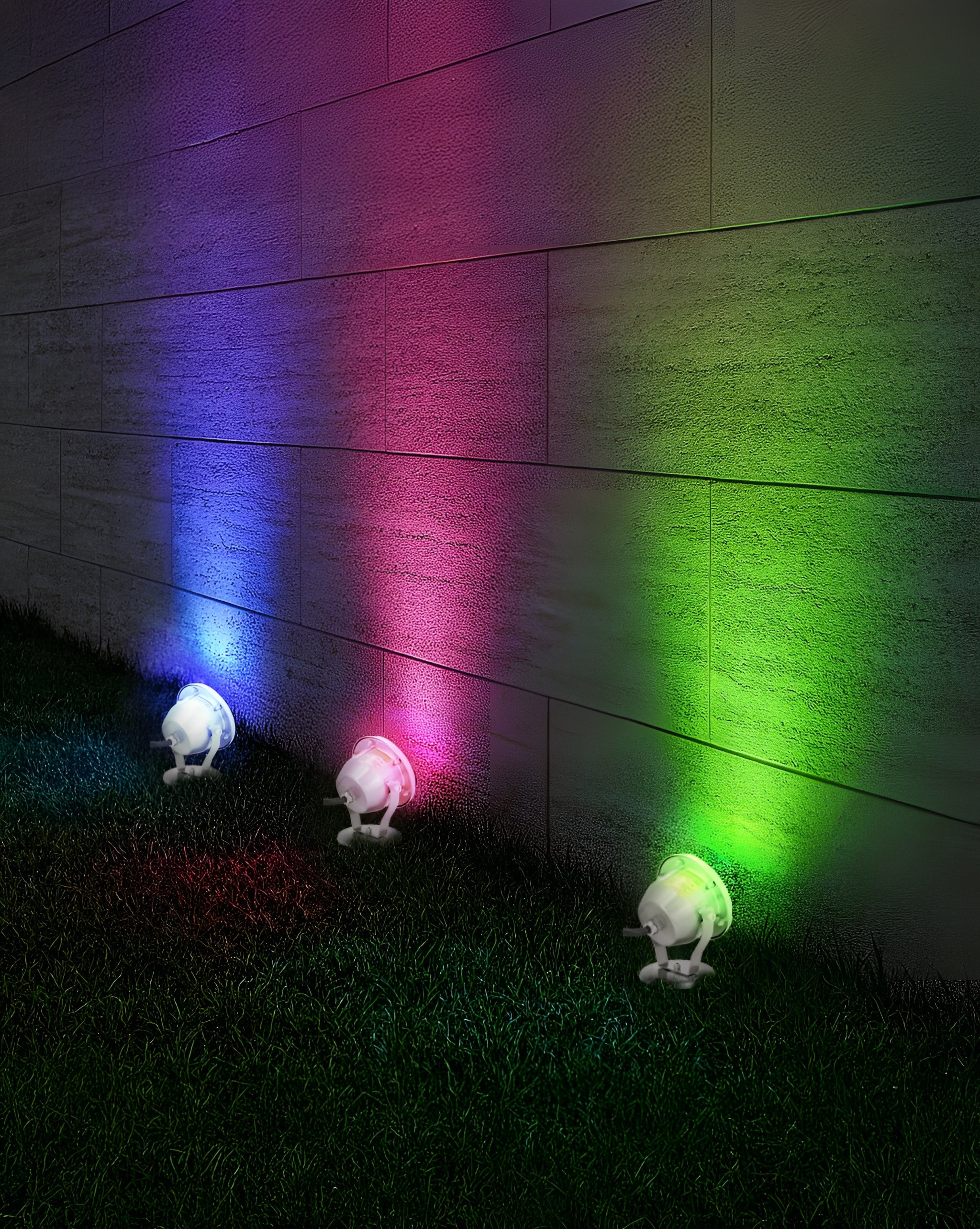 Estevez Lámpara LED RGB 6W Tipo Proyector, Reflector Exteriores, Modelo 19250-RGB